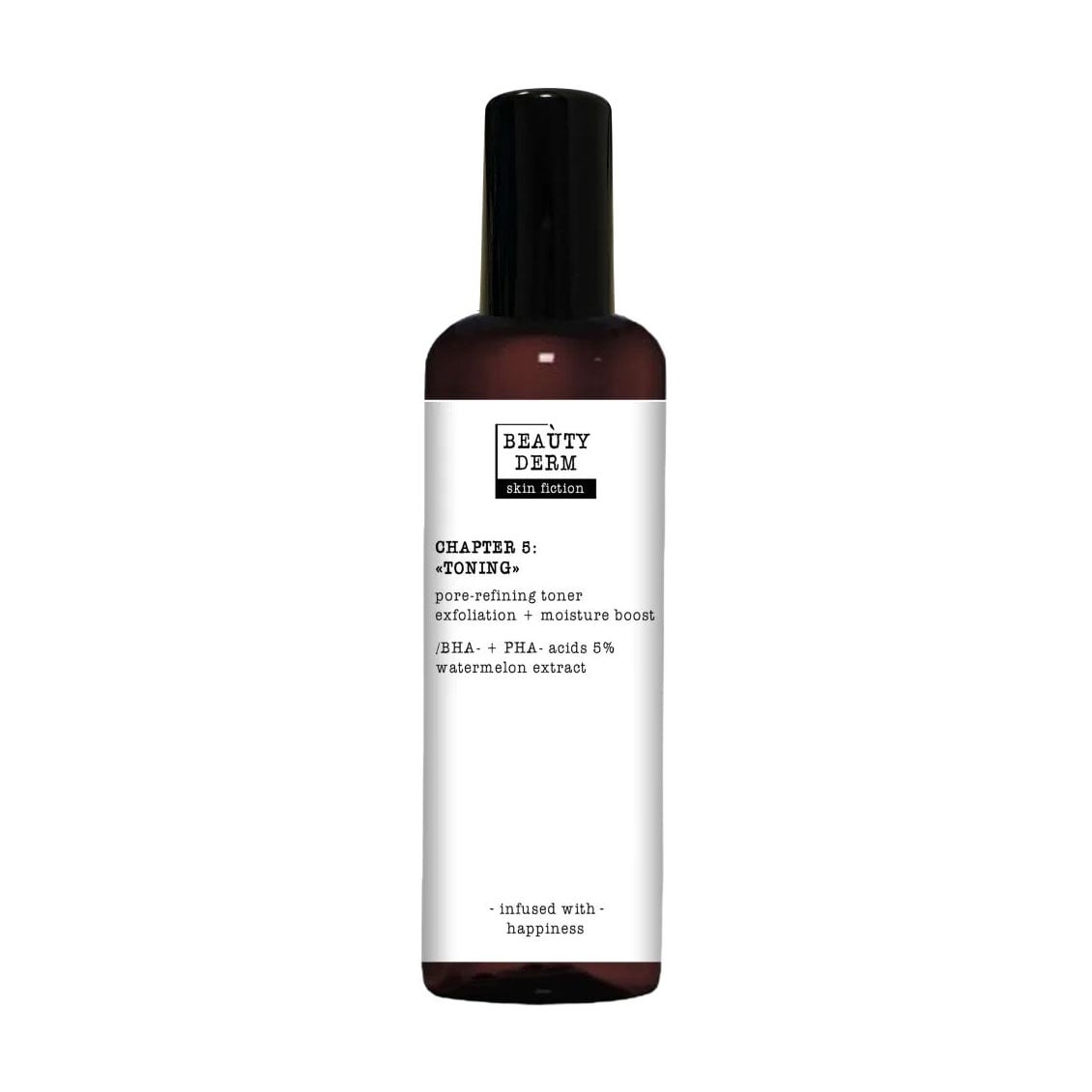 Уцінка! Тонер для очищення пор BEAUTYDERM Skin Fiction Pore Refining Toner з BHA-, PHA-кислотами та кавуном, 200 мл